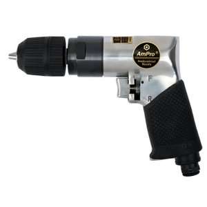  Ampro A2428 3/8 Inch Reversible Air Drill with Keyless 