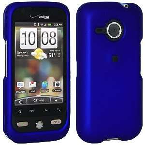  New Amzer Rubberized Blue Snap Crystal Hard Case For Htc 
