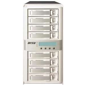  8 Bay Areca 5040 Hardware RAID Tower Subsystem  iSCSI 