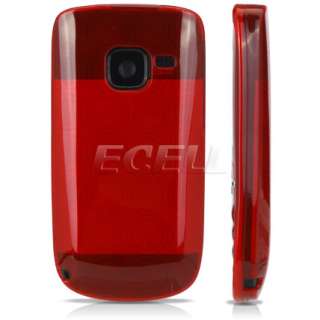 RED SILICONE GEL RUBBER SKIN CASE COVER FOR NOKIA C3  