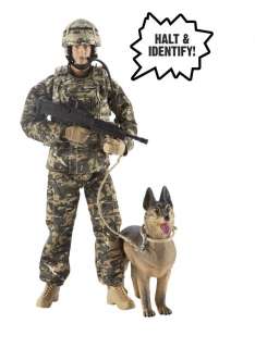 Armed Forces Talking Command Figure   RAF Police Dog Handler with 