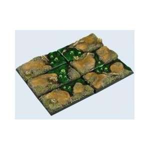    Battle Bases Swamp Bases, Cavalry 25x50mm (4) Toys & Games