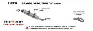 TERMINALE ARROW TITANIO BETA RR 400 450 520 10 11 2011  