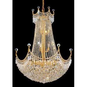    Crystal lighting 8949d30g corona chandelier