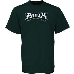  Reebok Philadelphia Eagles Green Wordplay T shirt Sports 