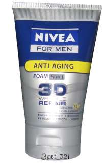 Nivea For Men Anti aging Foam 5 in 1 3D Wrinkle Repair Coenzyme Q10 
