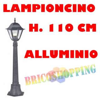 Lampione da Giardino con Lanterna New york H 110 cm