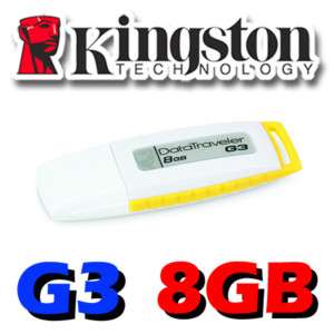 Kingston DataTraveler DT G3 USB Flash Pen Drive 8GB 8G  
