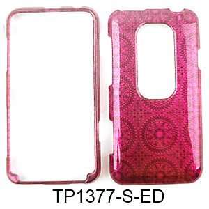  CELL PHONE CASE COVER FOR HTC EVO 3D TRANS HOT PINK 