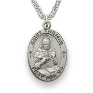 Sterling Silver Engraved Medal Christian Jewelry Patron Saint Patron 