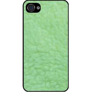 Rikki KnightTM Mint Green Sherpa Fleece Look Rubber Black iphone Case 