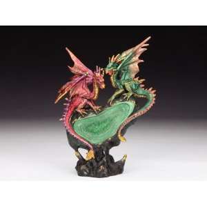 Small Dragon (Green) Collectible Statue Figurine Figure Sculpture