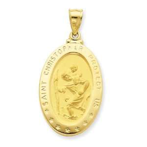  14k Saint Christopher Medal Pendant West Coast Jewelry Jewelry