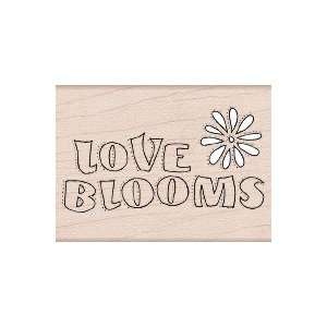 Love Blooms Wood Mounted Rubber Stamp (E4653)