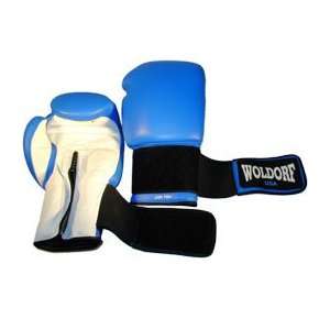  Boxing Gloves in Leather Blue 16oz