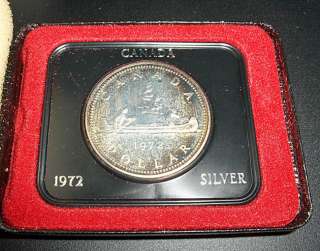 1972 Voyageur Canoe // Silver Specimen Canadian Dollar  