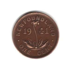  1941 C Canada Newfoundland Small Cent Penny Coin KM#18 