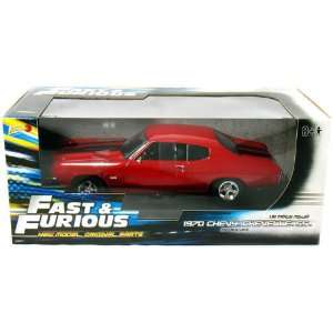   : 1970 Chevy Chevelle SS 454 Red 1/18 Fast & Furious 4: Toys & Games