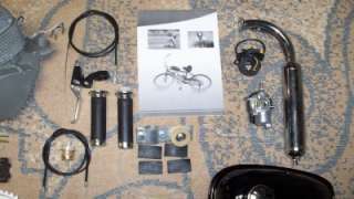NEW 80cc Bike Engine Motor Kit Gas Motorized Bicycle 2 Stroke Silver 