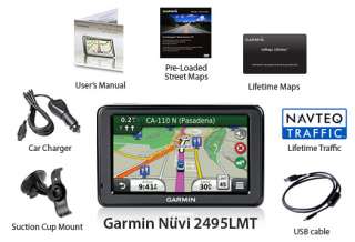   Nuvi 2495LMT GPS Vehicle Navigation System FREE Lifetime Traffic & Map