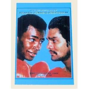  Boxing Roberto Duran vs Sugar Ray Leonard Poster Sports 