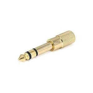   ) Stereo Plug to 3.5mm Stereo Jack Adaptor   Gold Plated Electronics