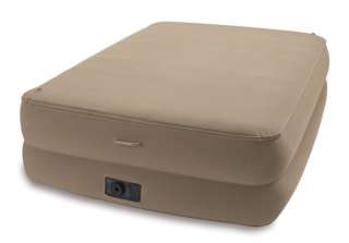   Queen Memory Foam Top Raised Airbed Air Mattress Bed with Pump  