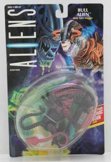 Aliens BULL ALIEN W/Face Hugger & Comic Book Mint card  