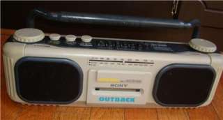 SONY BOOMBOX OUTBACK RADIO AM/FM CASSETTE VINTAGE CFS D960 NICE RARE 