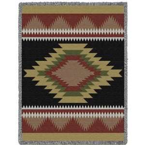 Teec Nos Pos Native American Design Tapestry Throw 