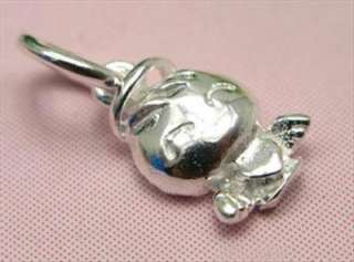 New Sterling Silver Charms Beads jewelry Pendant Angel SA22  
