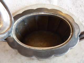 Antique silver plated decorative teapot JD&S  