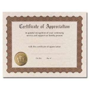  Certificate of Appreciation Award Certificates   6 