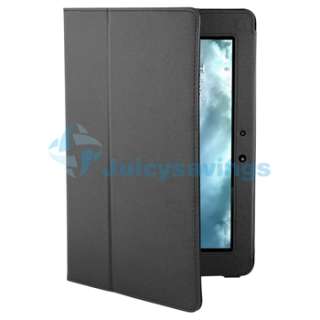 For ASUS Transformer 32GB Black Leather Skin Stand Case  