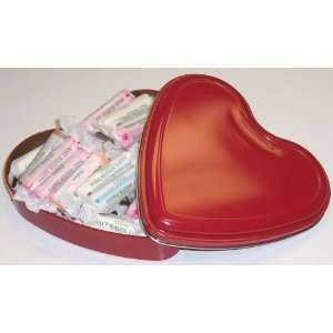 Scotts Cakes Assorted Salt Water Taffy in a Heart Shape Tin:  