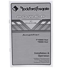   Fosgate T800 4AD 800 RMS Watt Class A/D 4 Channel Car Amplifier Amp