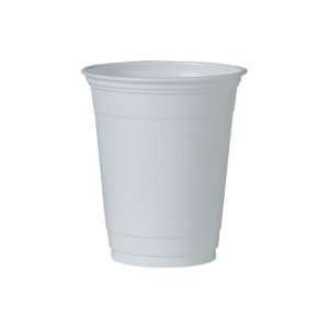 Solo PS12W 12 Oz. White Plastic Party Cup (1000 Pack):  