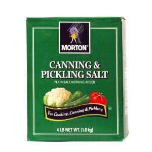 Mortons Canning and Pickling Salt,Plain Salt Nothing Added (64 oz 