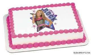Hannah Montana Rock! Edible Image Icing Cake Topper  