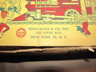 Vintage Louis Marx & Co. Wild West Train SetBattery Operated  