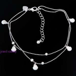 sea shell fashion ball chain bead anklet ankle bracelet  