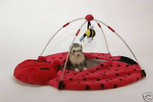 Marshall Ferret Cage Lady Bug Play Center Bed Toy  