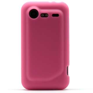 Pink Soft Skin Case Gel Silicone Rubber Cover Verizon HTC Incredible 2