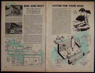 Rod and Bolt Cutter HowTo Build PLANS 3/16 capacity  
