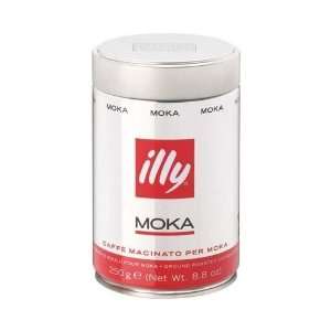 illy Caffe Normale MOKA Ground Coffee (Red Band), 8.8 Ounce Tin 