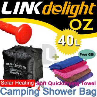 40L Camping Shower Bag Solar Heating + Free Gift DC904  