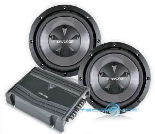   350W MAX AMPLIFIER + (2)12 1600W MAX CAR SUB WOOFERS PACKAGE  