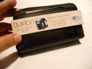 Buxton Leather Heiress Credit Card Organizer Wallet  