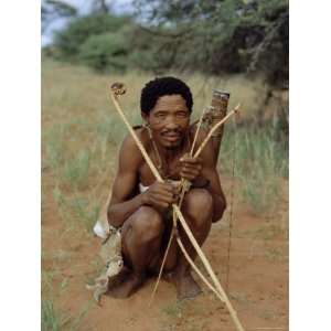  Bushman with Bow and Arrows, Intu Afrika Game Reserve 
