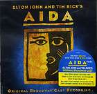 AIDA ORIGINAL BROADWAY CAST RECORDING. ELTON JON & TIME RICE 